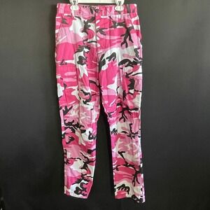 Rothco BDU Cargo Pants Unisex Small Pink Camo Good Adjustable Waist Tactical